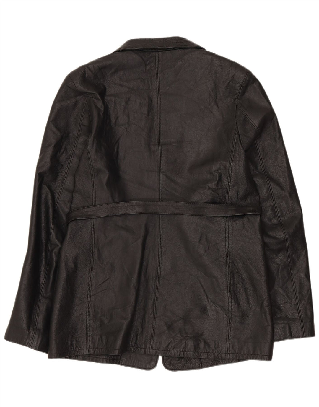 Vagabond Veste en cuir pour femme UK 16 Grand cuir noir