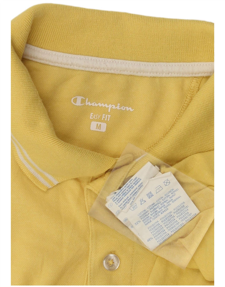 CHAMPION Polo Easy Fit Homme Jaune Moyen Coton