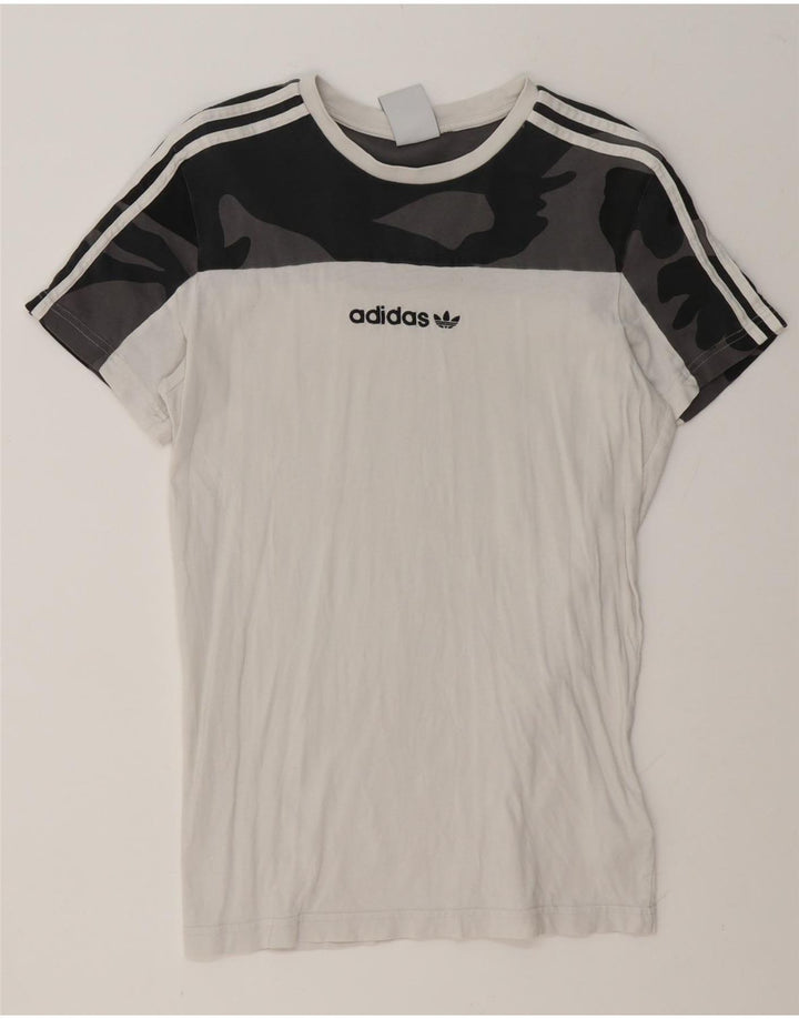 Adidas T-Shirt Homme Haut Petit Coton Camouflage Blanc