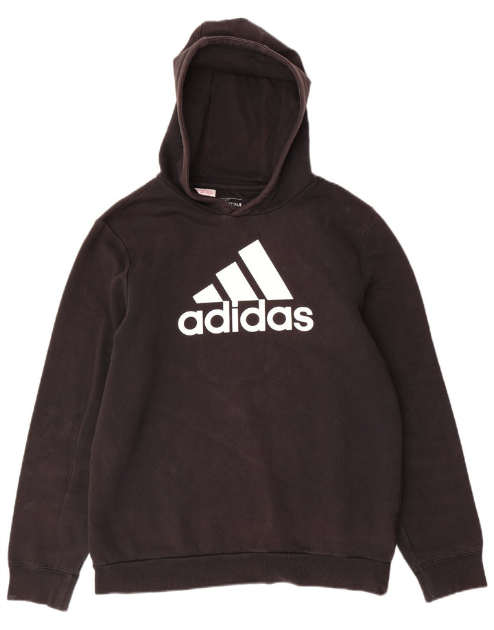 ADIDAS Pull à capuche graphique pour garçon 15-16 ans XL Noir Coton