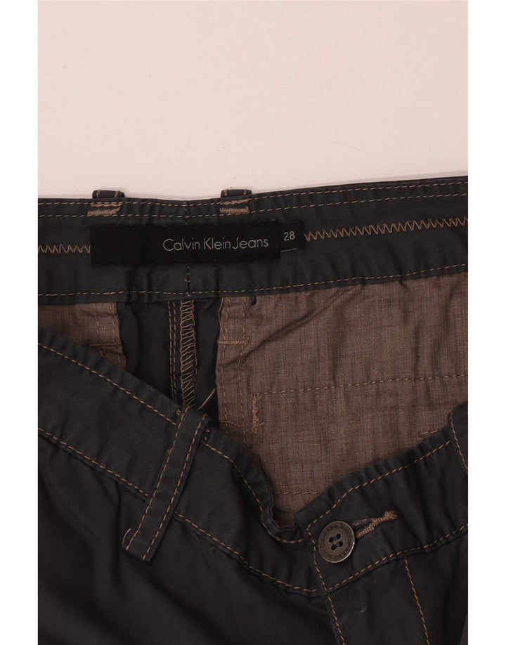 Calvin Klein Pantalon Chino Droit Femme W28 L29 Gris