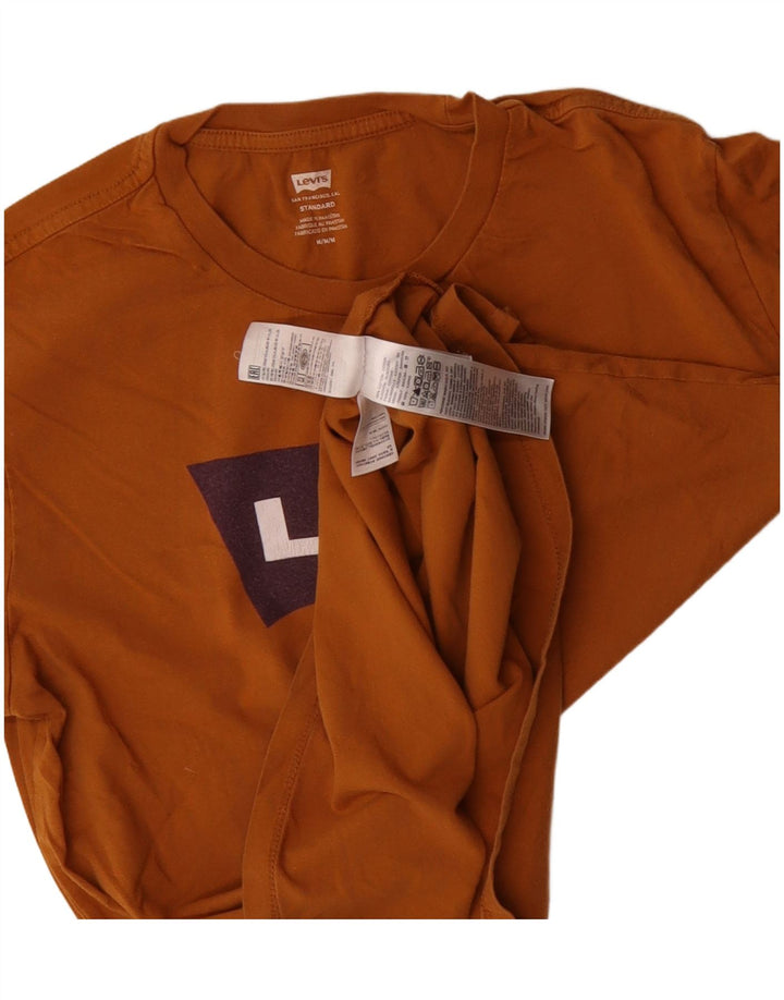 Levi's Tee-Shirt Standard Fit Graphic Homme Marron Moyen Coton