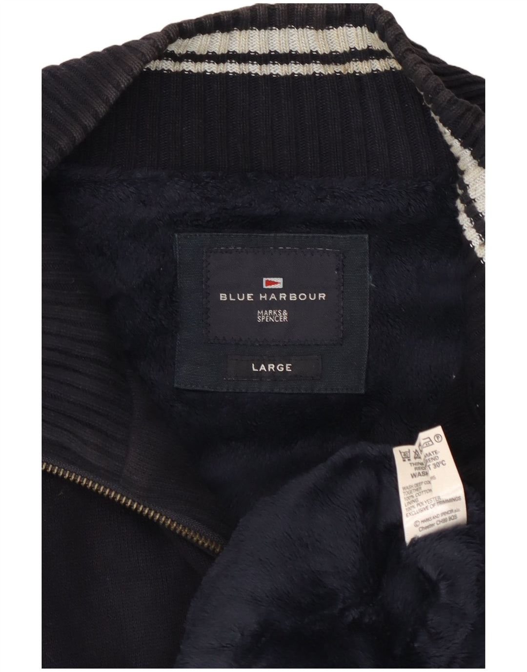 Marks & Spencer Veste de Survêtement Blue Harbor Homme Bleu Marine Taille L