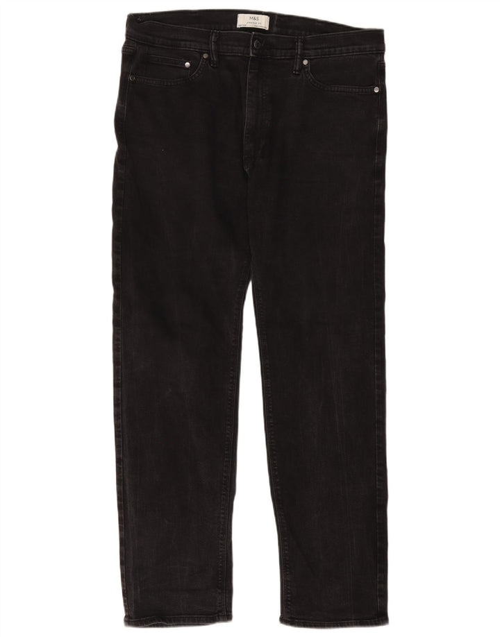 Marks & Spencer Jean droit homme W38 L33 coton noir