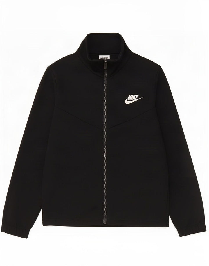 Nike Veste de survêtement graphique pour garçon 8-9 ans Petit Noir Polyester