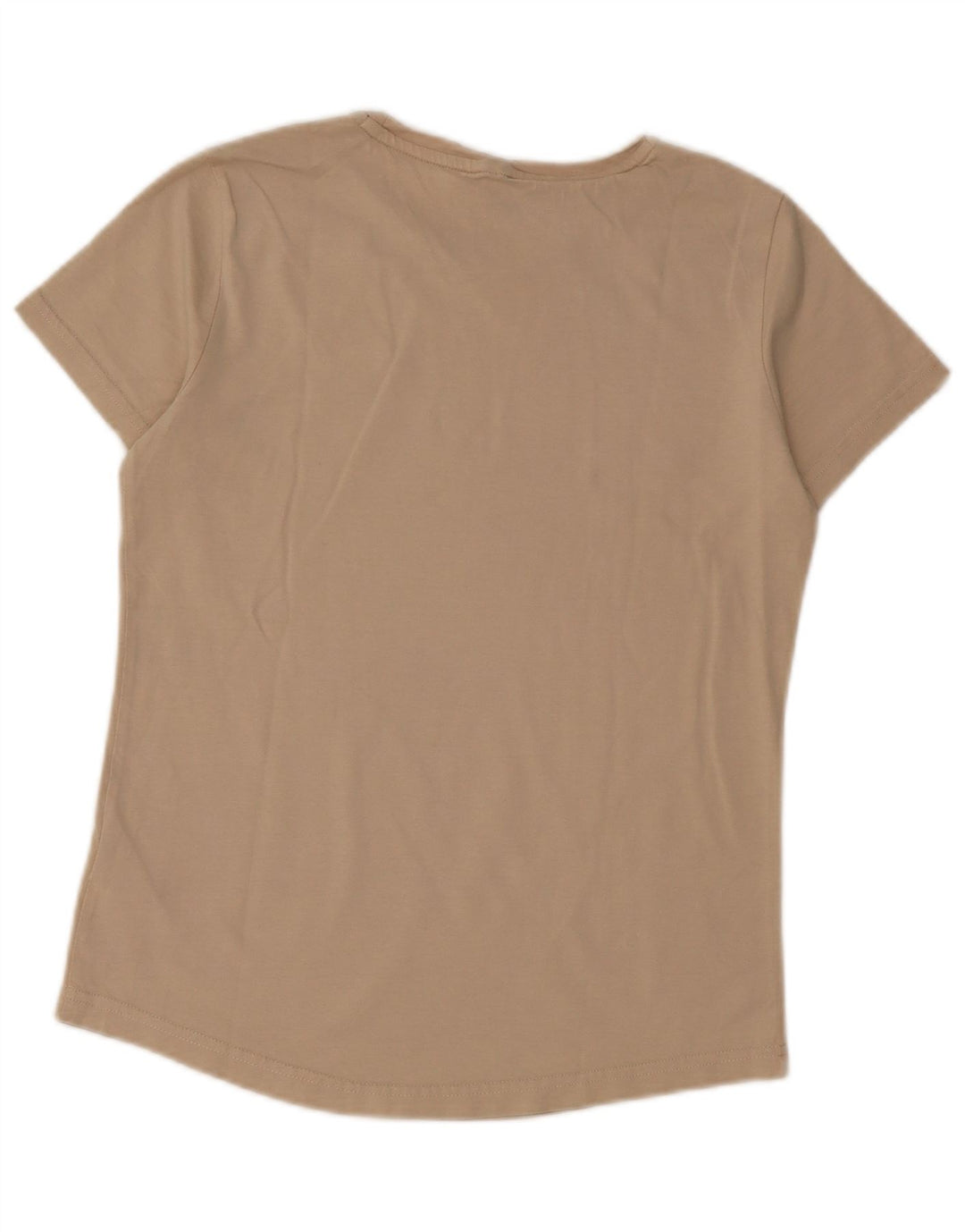 PUMA T-Shirt Femme UK 10 Petit Beige Coton