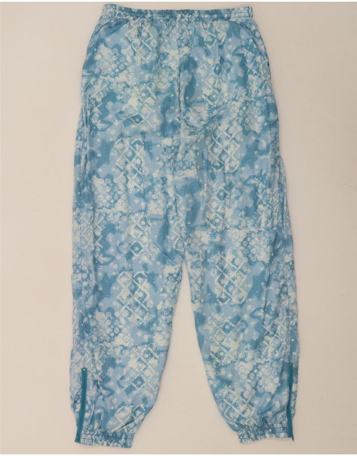 vintage Mens Full Survêtement Grand Bleu Géométrique Nylon