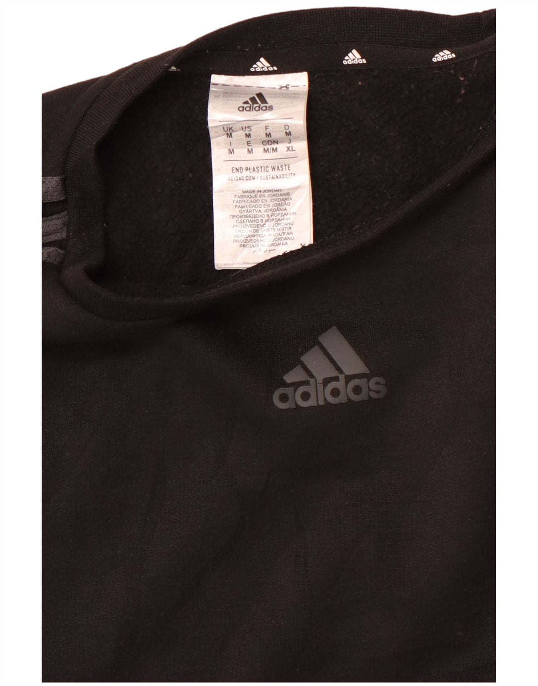 ADIDAS Sweat-shirt pour homme en polyester noir moyen