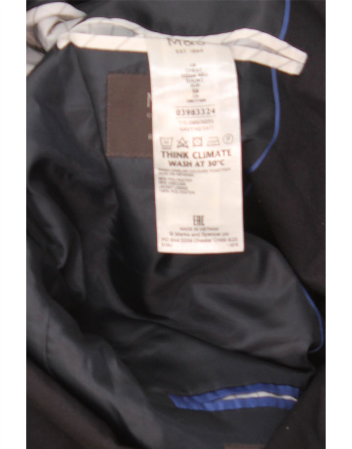 Marks & Spencer Veste blazer à 2 boutons pour homme EU 50 Bleu marine moyen