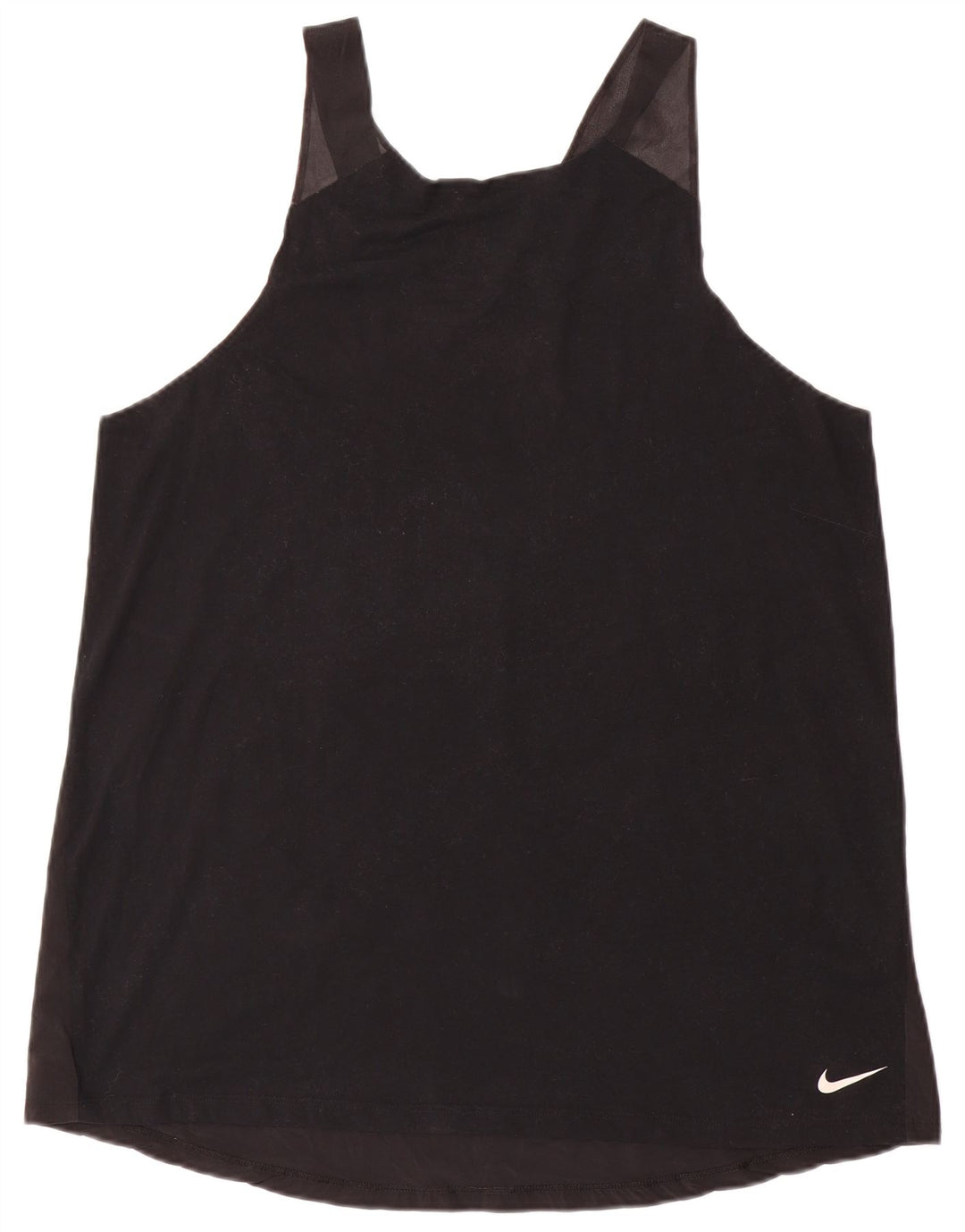 NIKE Débardeur Femme UK 18 XL Noir Colourblock Polyester