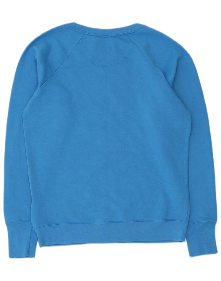 Champion Sweatshirt Femme UK 14 Medium Bleu Polyester