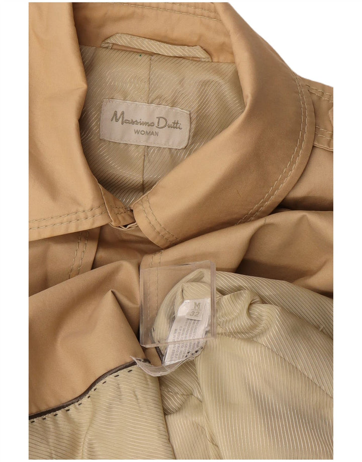 Massimo Dutti Trench-Coat Femme UK 12 Viscose Beige Moyen