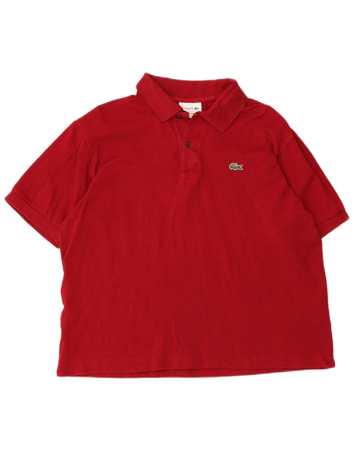 LACOSTE Polo coupe classique homme taille 6 XL coton rouge