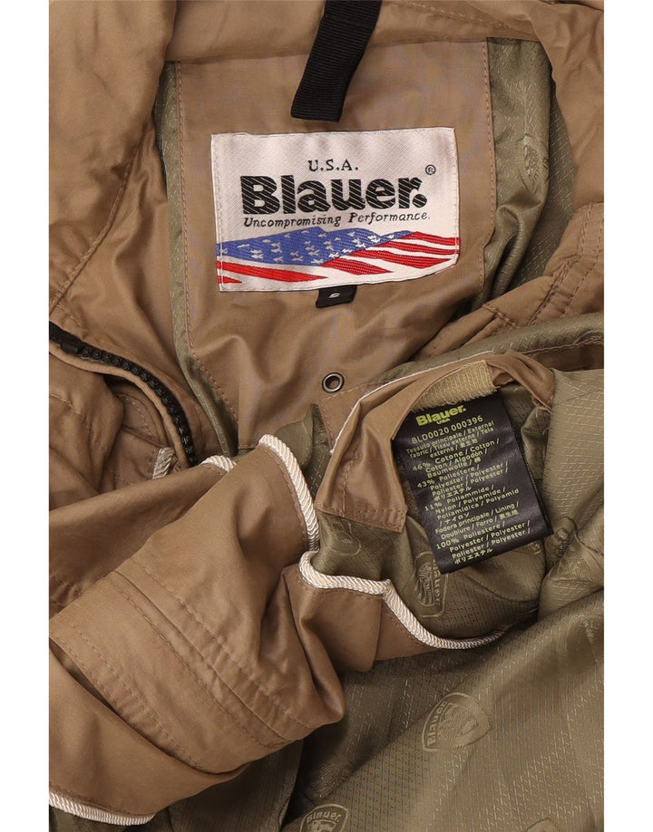 Blauer Veste utilitaire pour femme UK 10 Petit coton beige