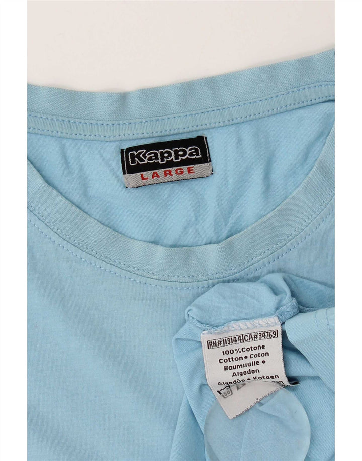 Kappa T-Shirt Homme Haut Large Bleu Coton