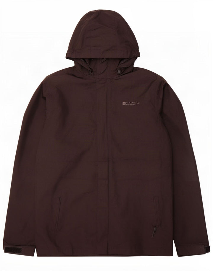 Mountain Warehouse Veste de Pluie à Capuche Garçon 12-13 Ans Noir Polyester