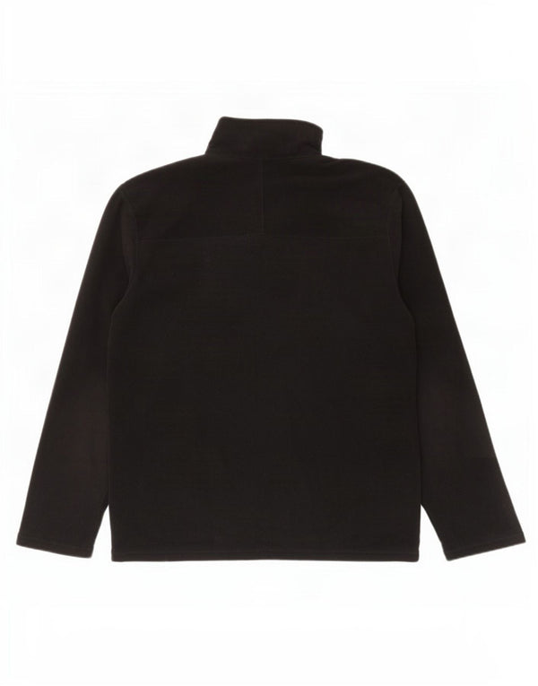 The North Face Mens Zip Neck Fleece Jumper Medium Black Polyester
