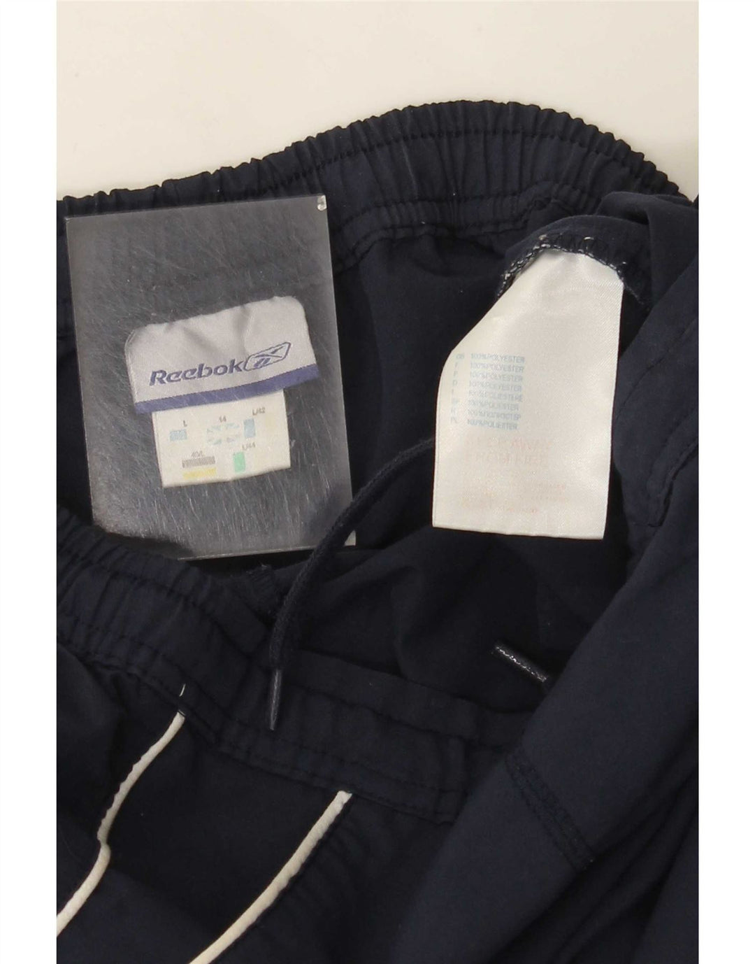 Reebok Bermuda Sport Short Femme UK 14 Large Bleu Marine Polyester
