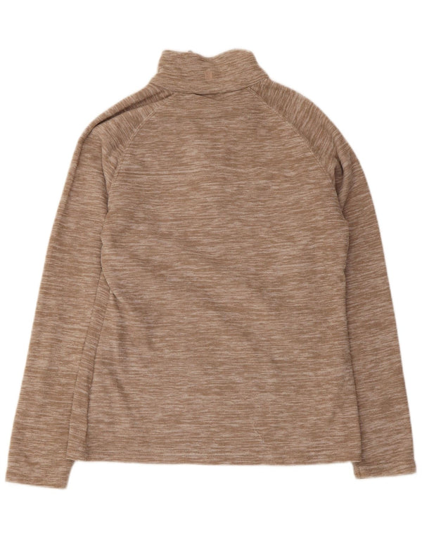Mountain Warehouse Pull polaire à col zippé pour femme UK 10 Petit Beige Moucheté