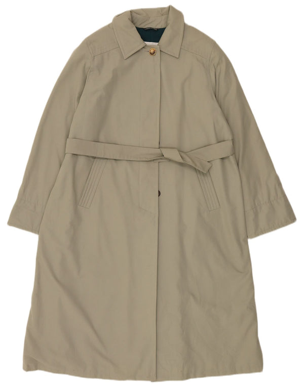 vintage Femme Trench Coat UK 16 Grand Kaki