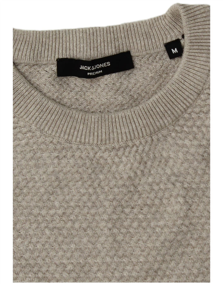 JACK & JONES Boys Crew Neck Jumper Sweater 13-14 Years Medium Grey Cotton