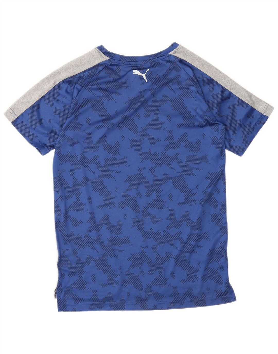 PUMA T-shirt graphique pour garçon 14-15 ans Large Gris Colorblock Polyester