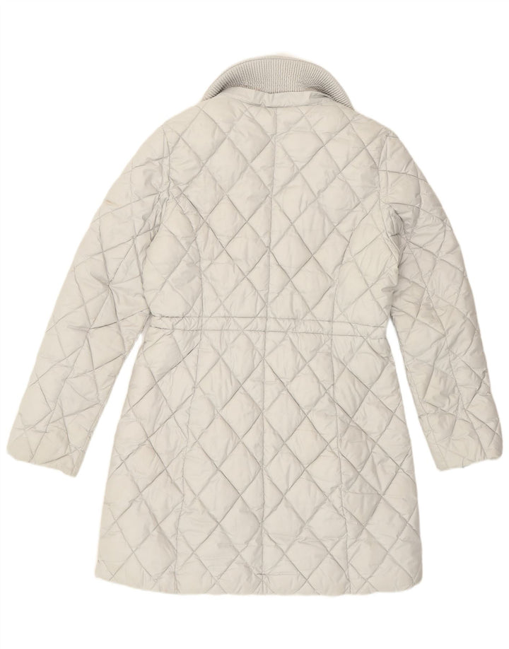 Guess Manteau matelassé pour femme UK 14 Polyester blanc moyen