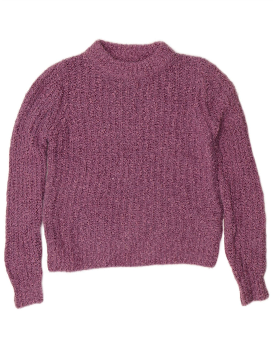 Marks & Spencer Pull col bateau pour femme UK 8 Small Violet Polyester
