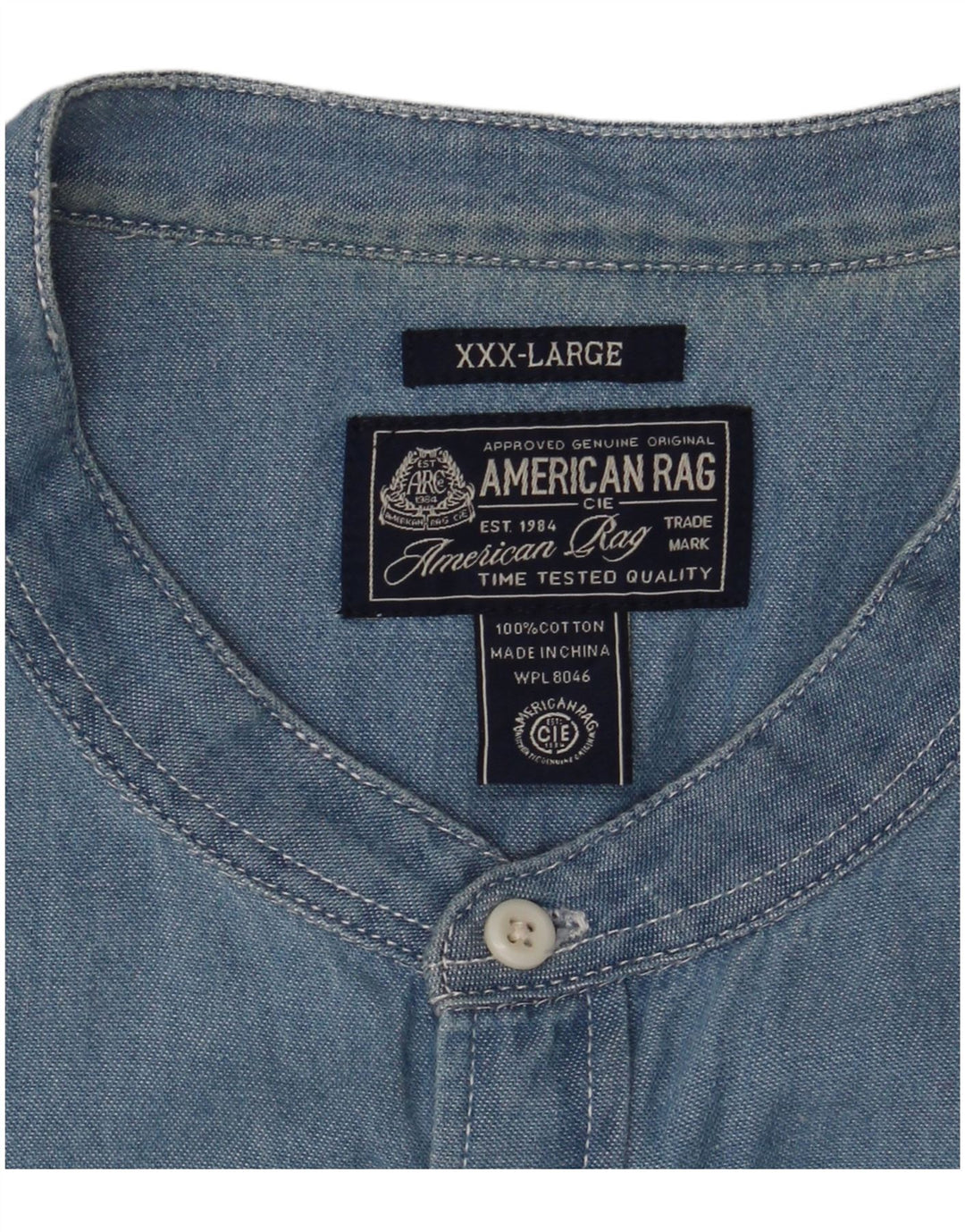 AMERICAN RAG Chemise en Jean Homme 3XL Bleu Coton