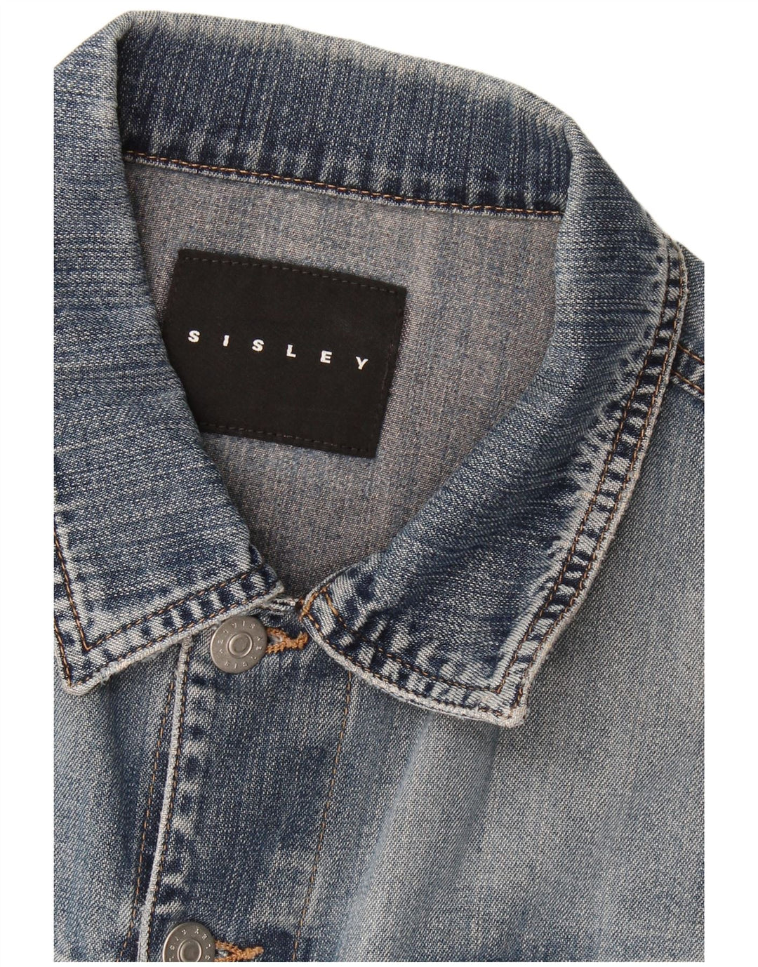 Sisley Veste en Jean Homme UK 36 Petit Bleu