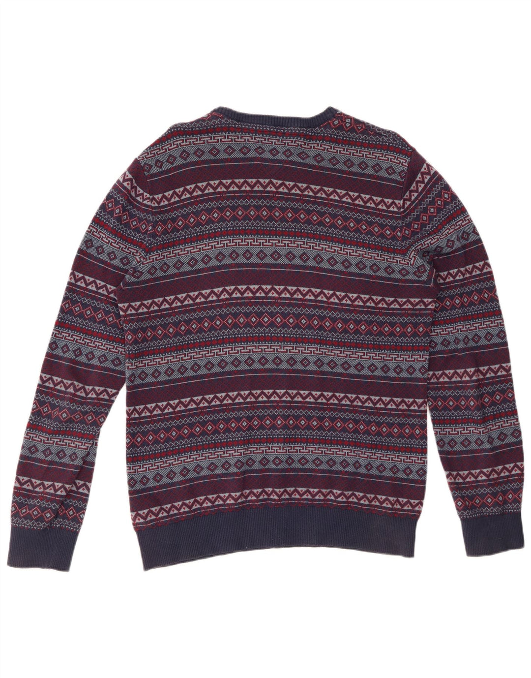 TOMMY HILFIGER Pull Col Rond Homme Bleu Marine Moyen Fair Isle