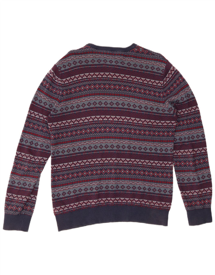 TOMMY HILFIGER Pull Col Rond Homme Bleu Marine Moyen Fair Isle