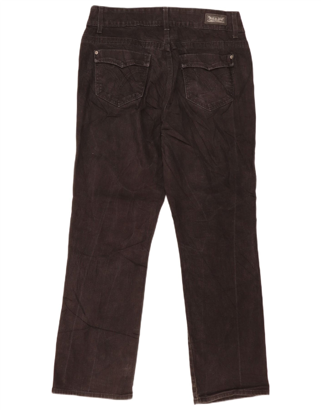 Levi's Jean droit femme US 14 Large W32 L30 Noir