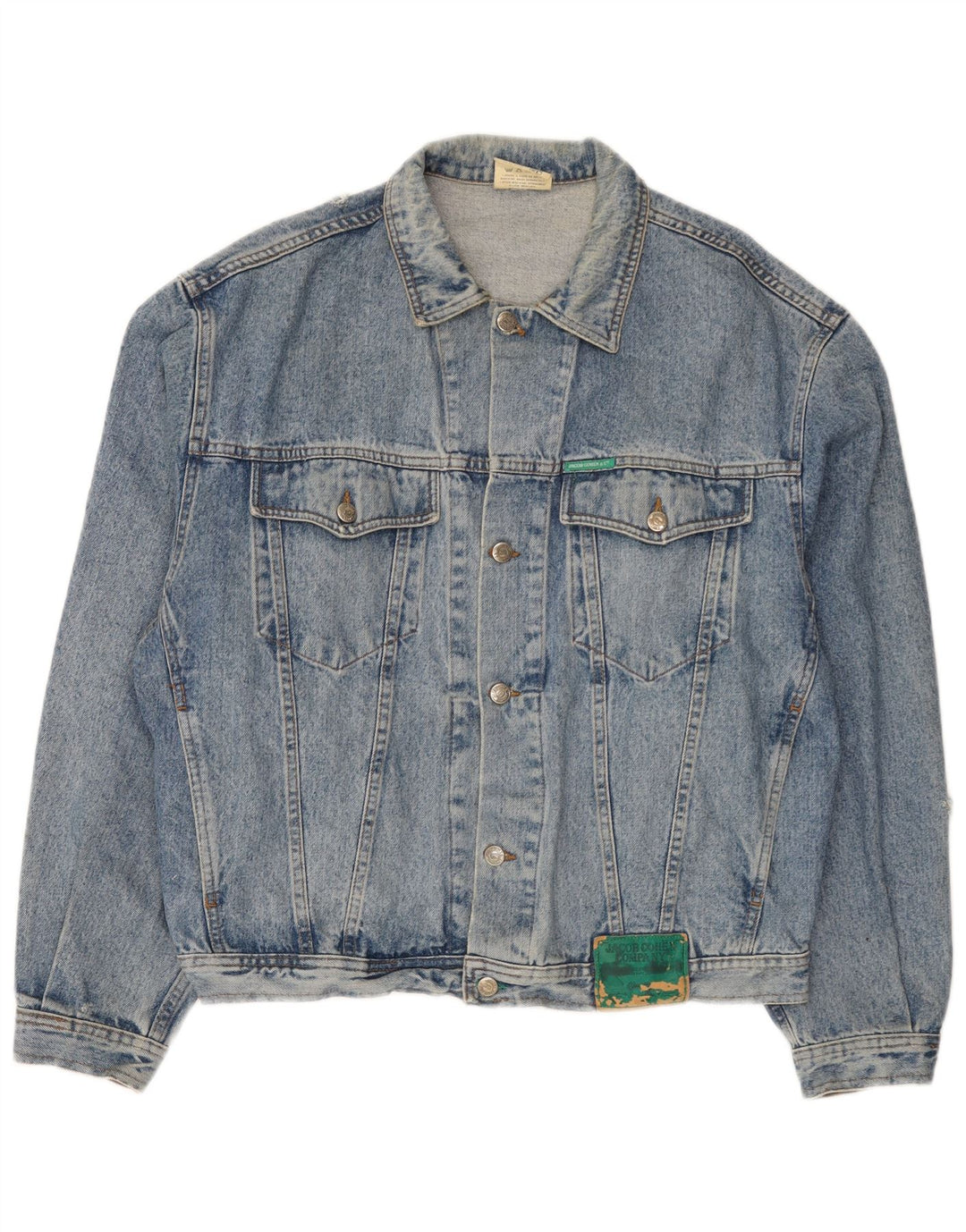 Jacob Cohen Veste en jean vieilli pour homme UK 42 XL Coton bleu