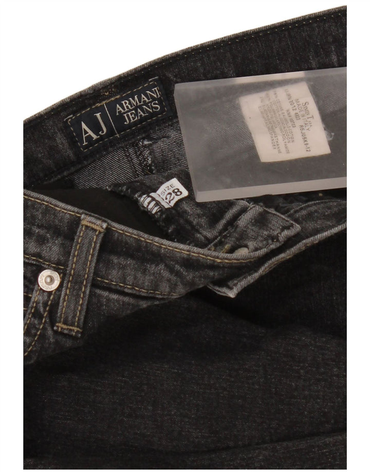 Armani Femme Jean Droit W28 L30 Coton Noir