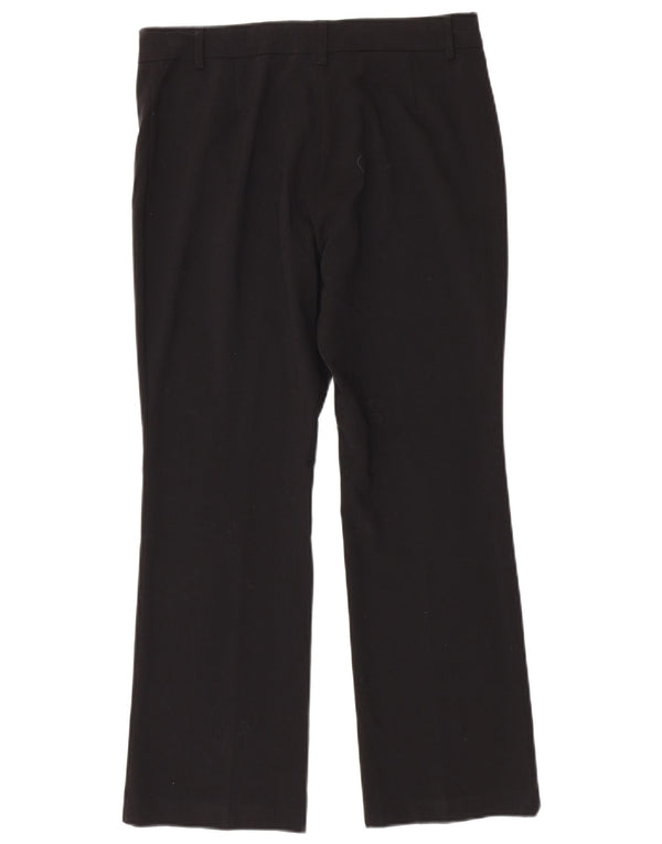 Marks & Spencer Pantalon décontracté Bootcut pour femme UK 12 Medium W32 L28 Noir