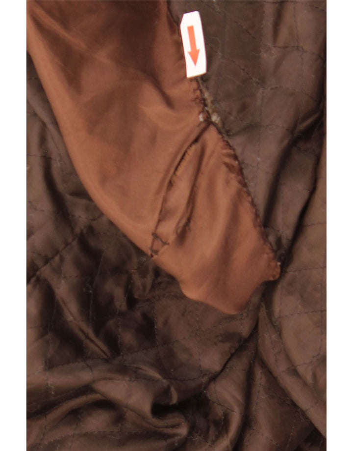 veste en daim homme vintage IT 48 cuir marron moyen