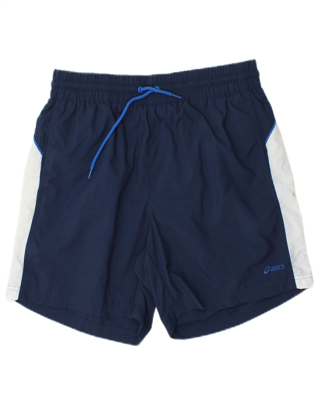 Asics Short de Sport Graphique Homme Bleu Marine Colorblock Polyamide