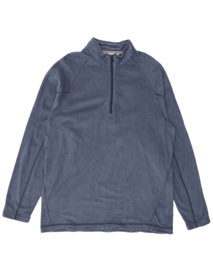 Columbia Pull Polaire à Col Zippé Homme Bleu Moyen Polyester