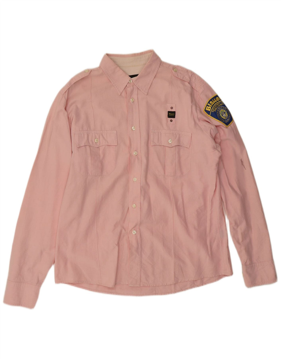 Blauer Chemise Militaire Homme 2XL Rose Coton