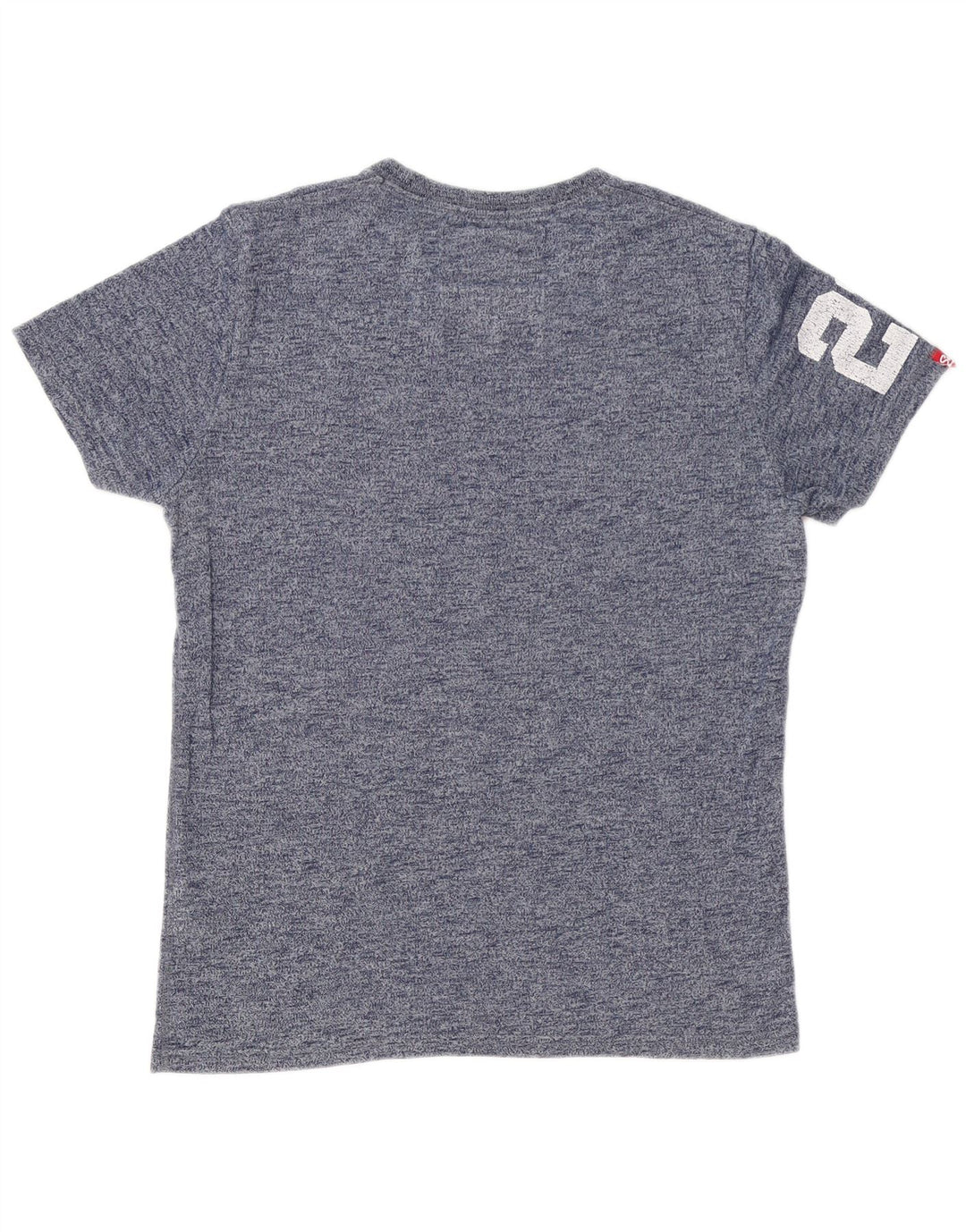 SUPERDRY T-Shirt Graphique Track & Field Homme Grand Bleu Moucheté Coton