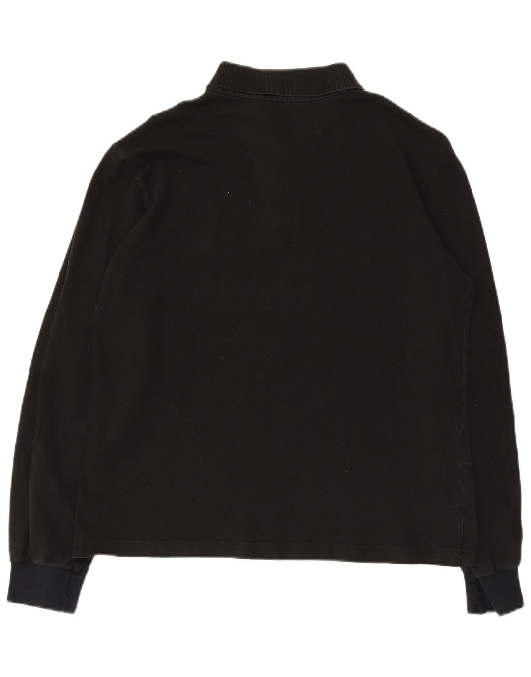Fred Perry Polo à Manches Longues Homme Noir Moyen Coton