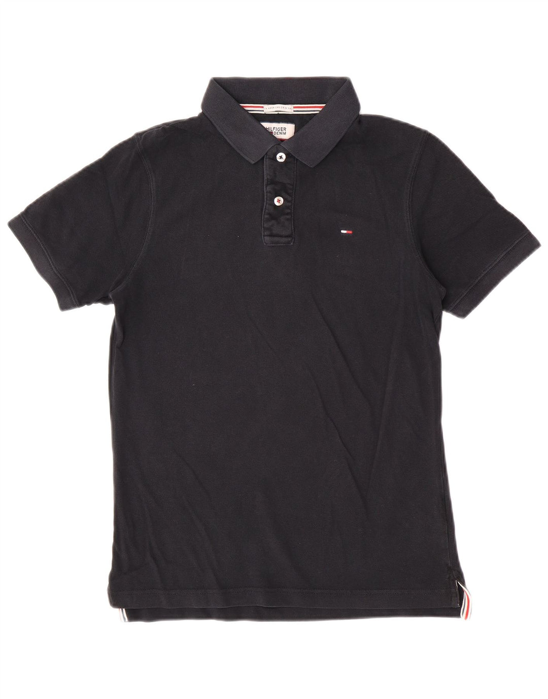 Tommy Hilfiger Polo Homme Coton Noir Moyen