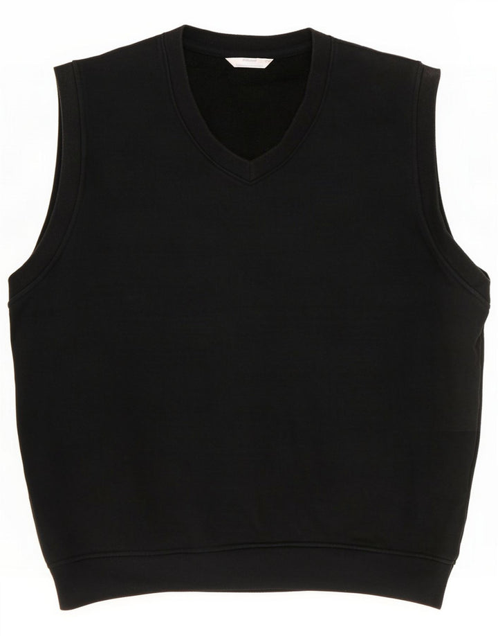 Marks & Spencer Sweat-shirt sans manches St. Michael pour hommes, grand noir