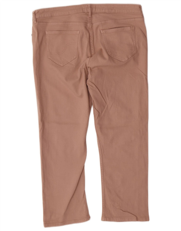 FAT FACE Jean court pour femme UK 16 Large W34 L23 Coton rose