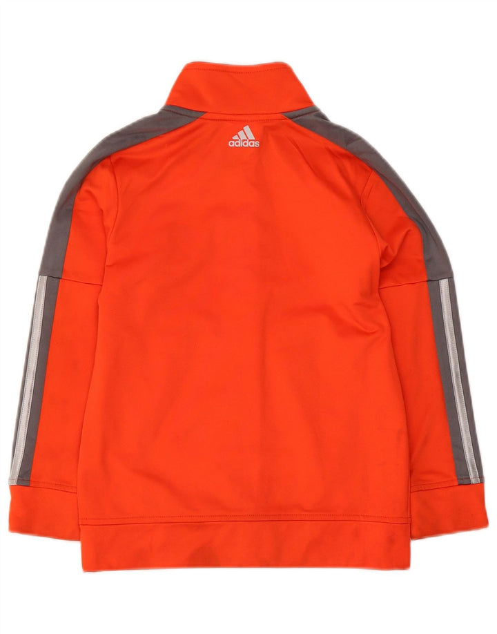 Adidas Veste de survêtement graphique pour garçon 6-7 ans Polyester rayé orange