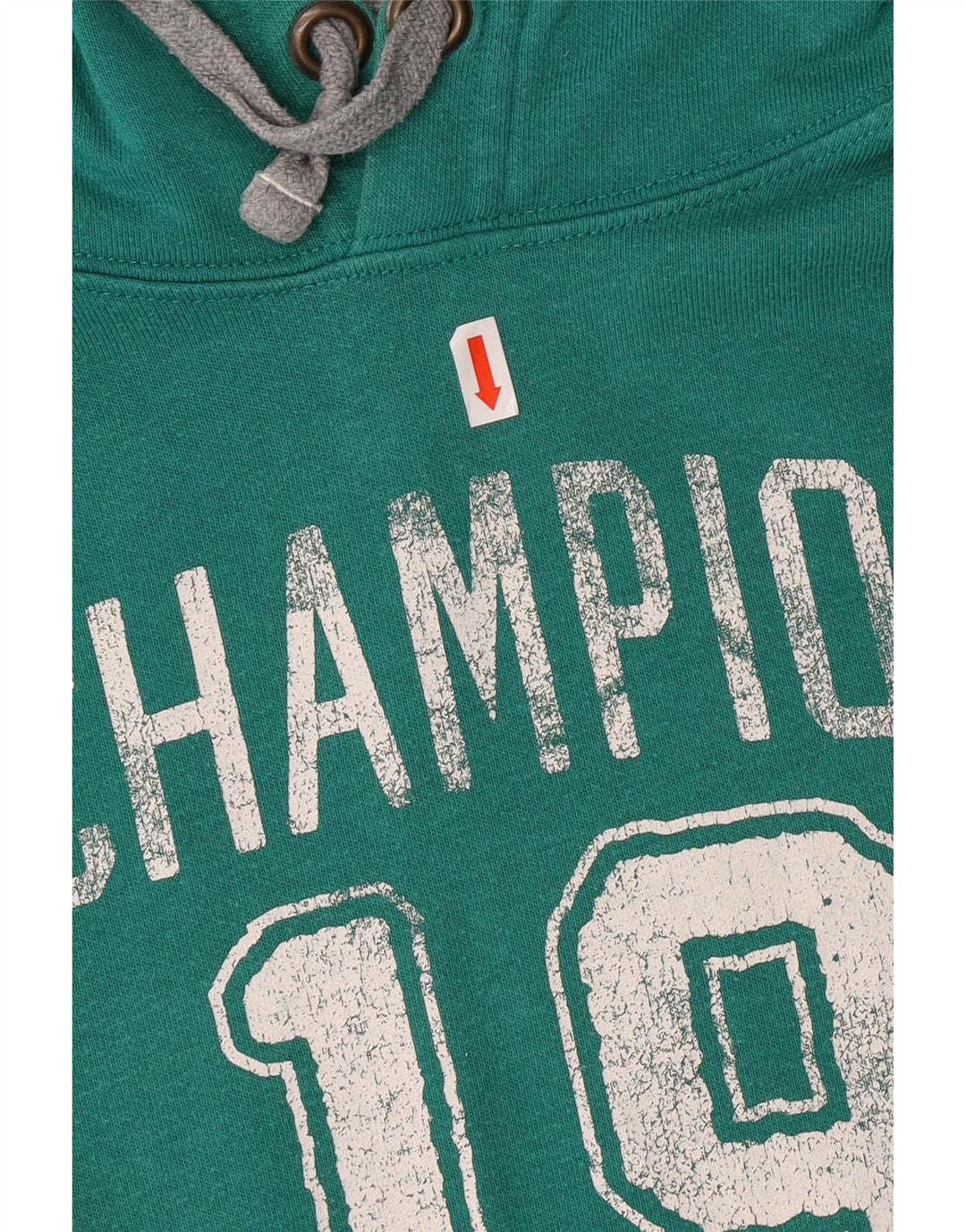 CHAMPION Pull à capuche graphique pour hommes, grand coton vert