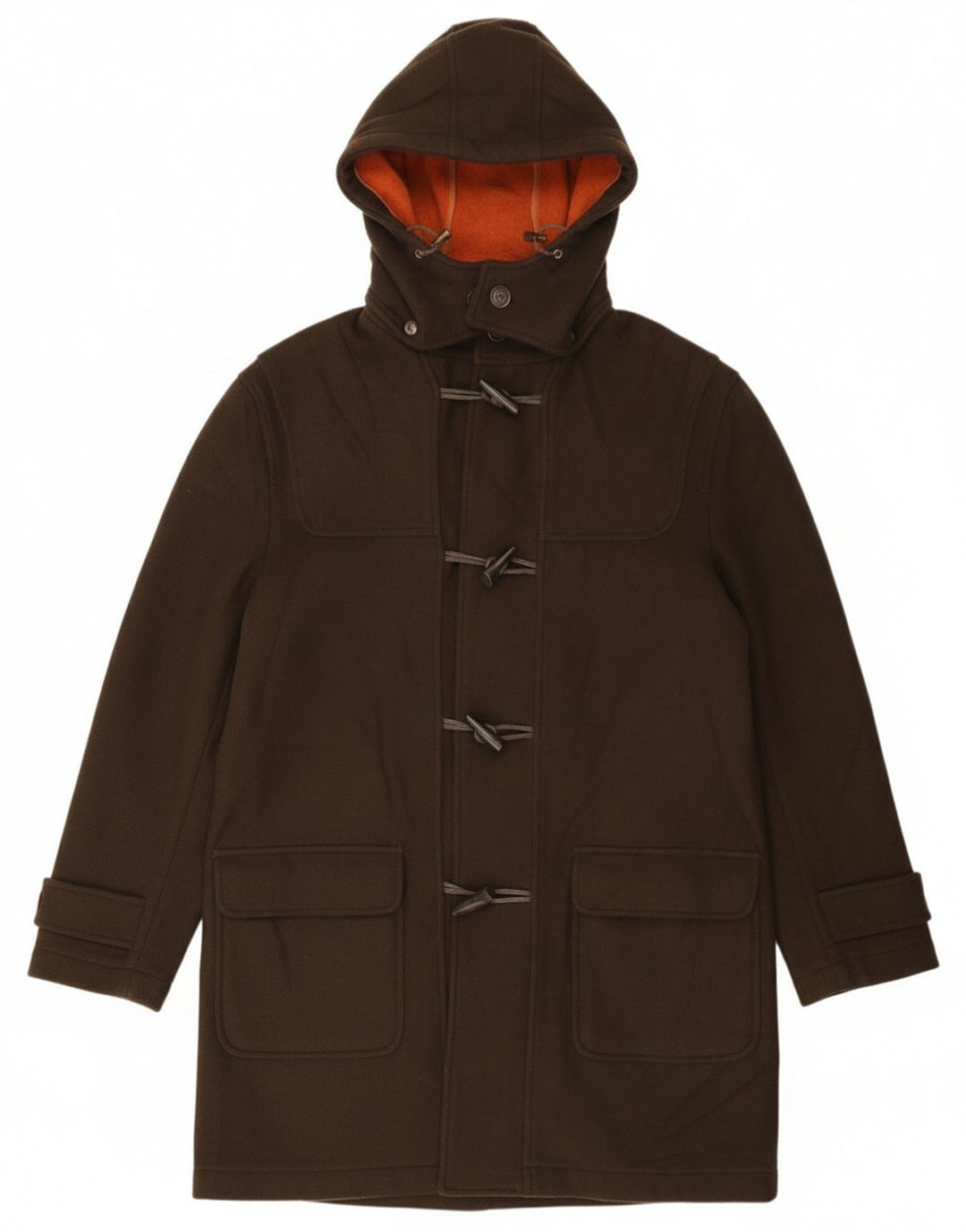 Commander Duffle Coat à capuche pour homme EU 52 XL Marron Laine