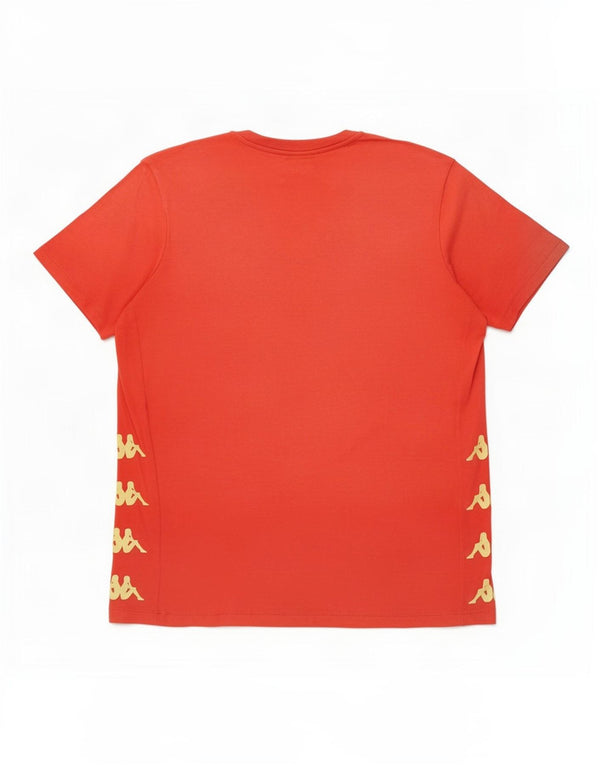 Kappa Mens Graphic T-Shirt Top 2XL Red Cotton