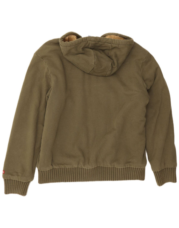 Dickies Pull à capuche zippé pour homme XL en coton vert